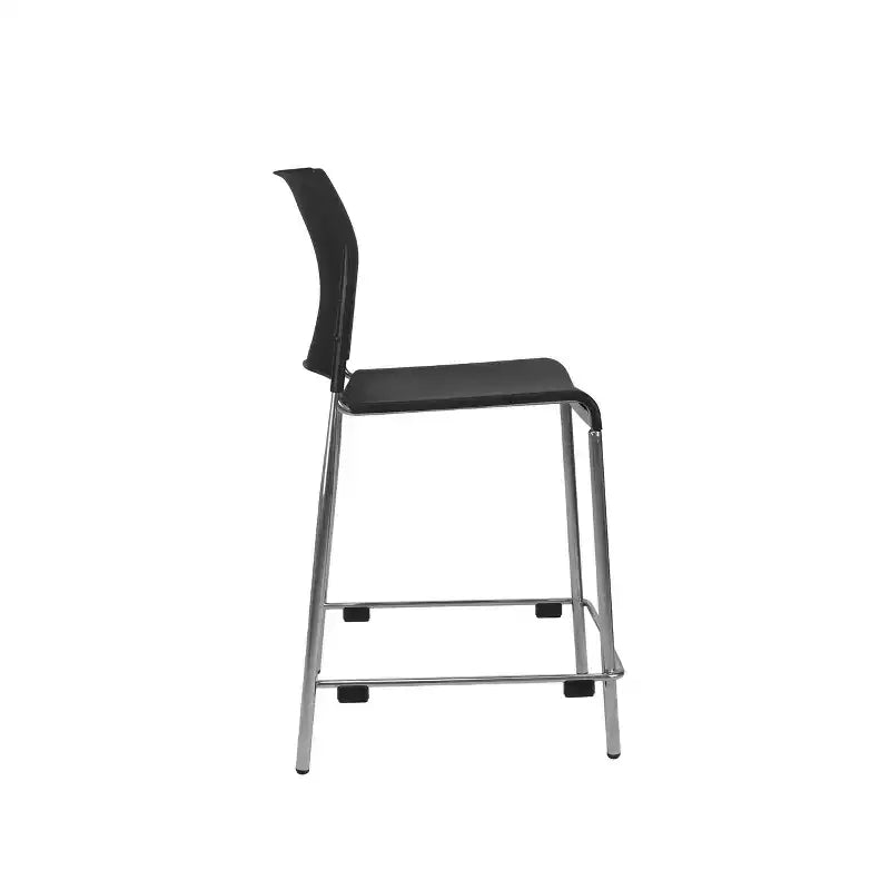 Tabouret de bar en plastique , hauteur comptoir, lot de 4