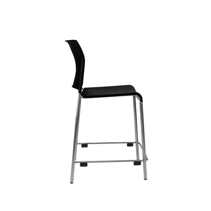 Tabouret de bar en plastique , hauteur comptoir, lot de 4