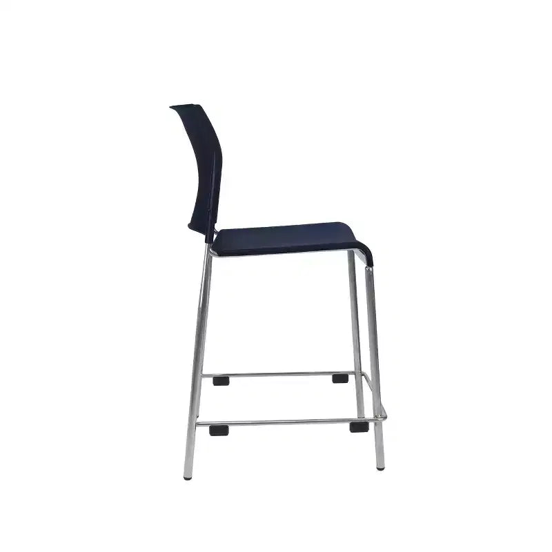 Tabouret de bar en plastique , hauteur comptoir, lot de 4